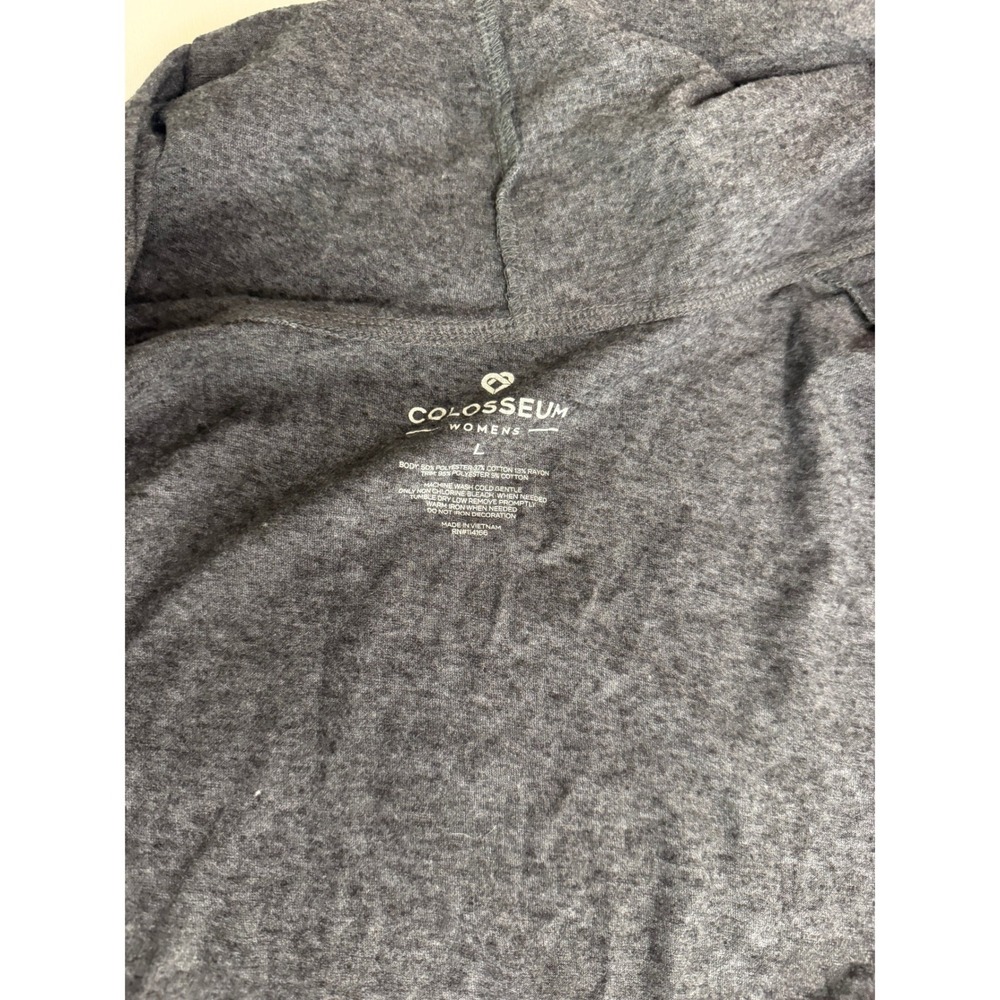 Colosseum Cincinnati Bearcats Womens Large Gray Red Hooded Open Front Cardigan - Picture 5 of 9